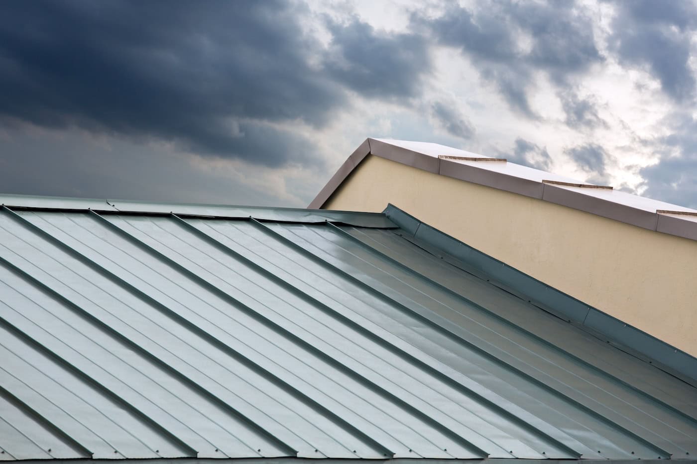Clean metal roof