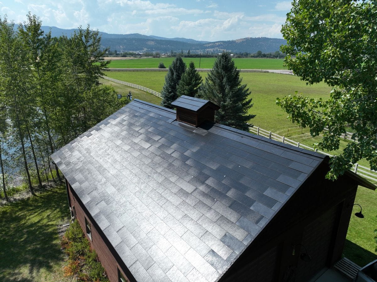 solar tiles vs panels Montana Roofing project new roof